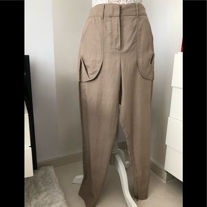 LES COPAINS - Euro style cargo high-waisted pants